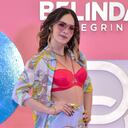 MEXICO CITY, MEXICO - MARCH 12: Belinda poses for photos during the presentation of Belinda Peregrin new collection by Price Shoes at Price Shoes Arco Norte on March 11, 2020 in Mexico City, Mexico. (Photo by Medios y Media/Getty Images)