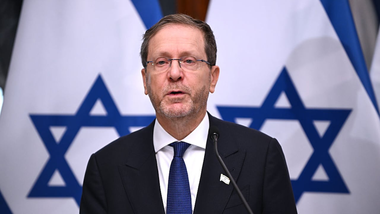 Isaac Herzog, presidente de Israel. (Photo by Balint Szentgallay/NurPhoto via Getty Images)