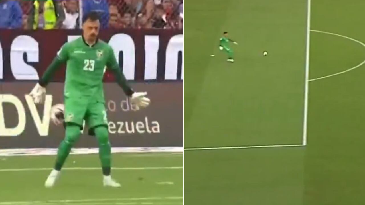 Guillermo Vizcarra quedó retratado en el primer gol de Venezuela contra Bolivia