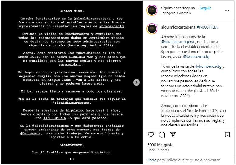 Foto: Captura de pantalla / Instagram