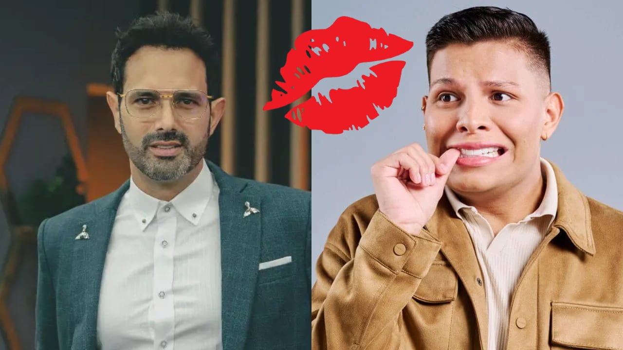 Así fue el beso entre los famosos en el 'reality' del Canal RCN.