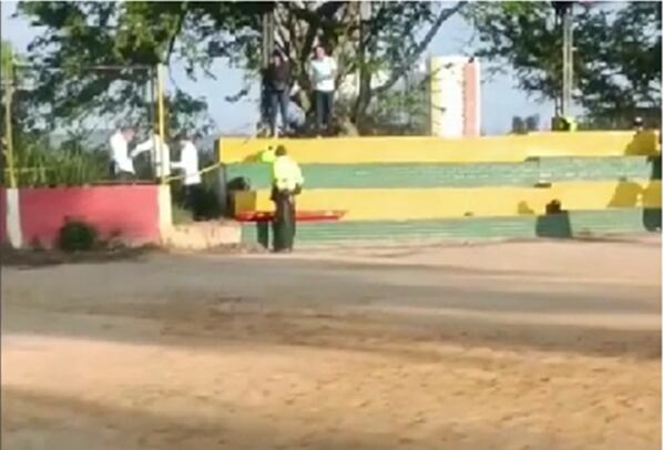 El hecho se registró en la cancha Las Palmas del barrio Mutis.