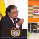 Presidente Gustavo Petro y tiendas ARA