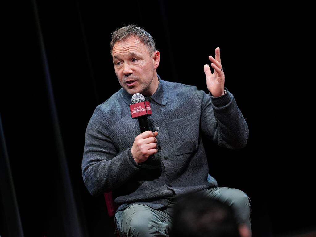 NEW YORK, NEW YORK - MARCH 20: Stephen Graham speaks during SAG-AFTRA Foundation Conversations - Stephen Graham For "Adolescence" at SAG-AFTRA Foundation Robin Williams Center on March 20, 2025 in New York City.  (Photo by John Nacion/Getty Images)