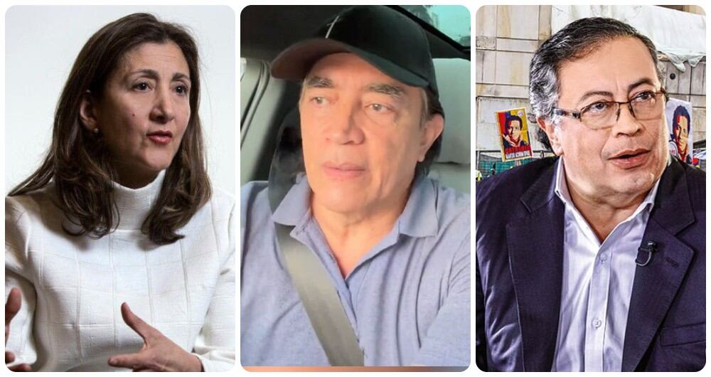 Ingrid Betancourt, Gustavo Bolívar y Gustavo Petro.