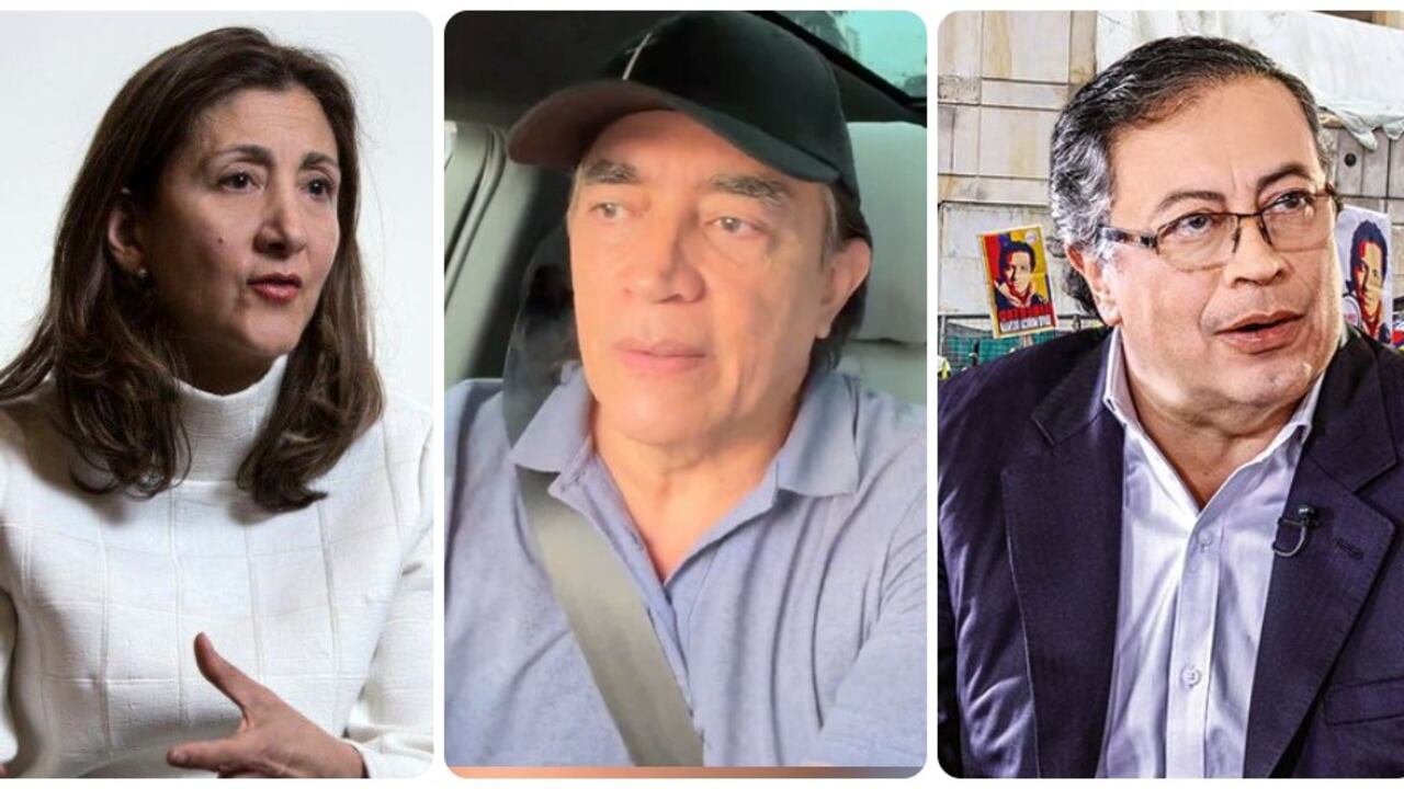 Ingrid Betancourt, Gustavo Bolívar y Gustavo Petro.