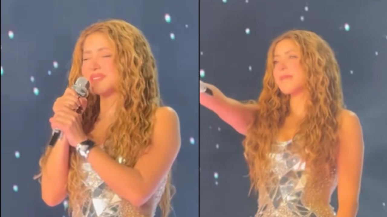 Shakira lloró en concierto en México interpretando la canción 'Última'.