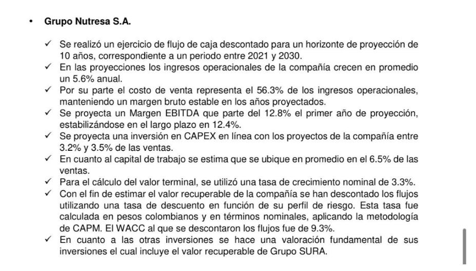 Estados financieros separados del Grupo Sura