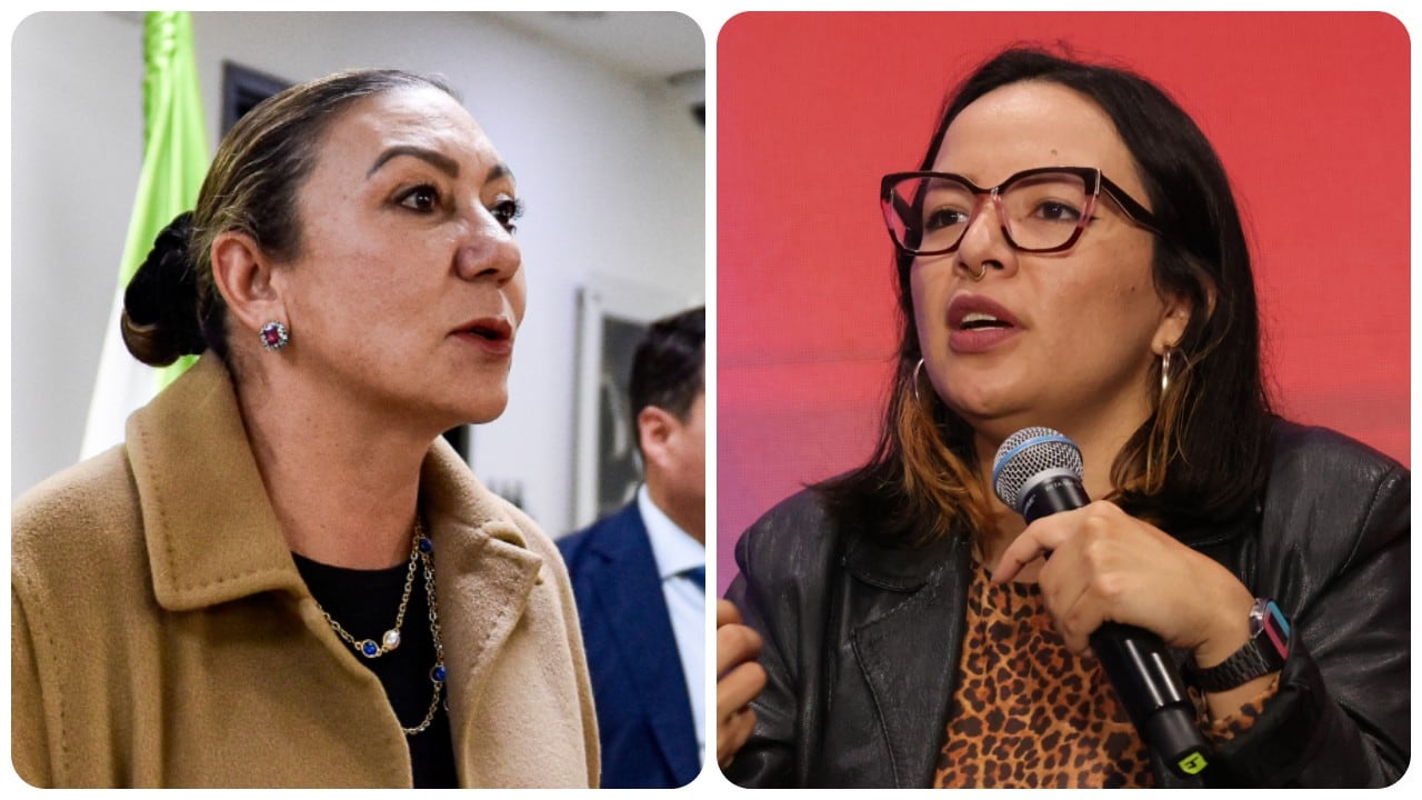 La directora del Instituto Colombiano de Bienestar Familiar, Carolina Restrepo, y la senadora Jennifer Pedraza.