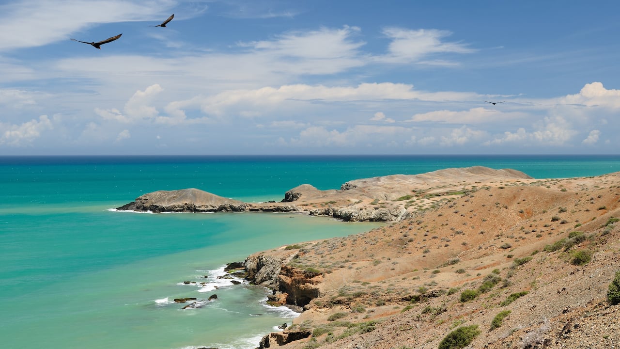 Colombia, beach in La Guajira