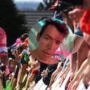 El ciclista colombiano sufrió una fuerte caída en la clásica de Lieja-Bastoña.