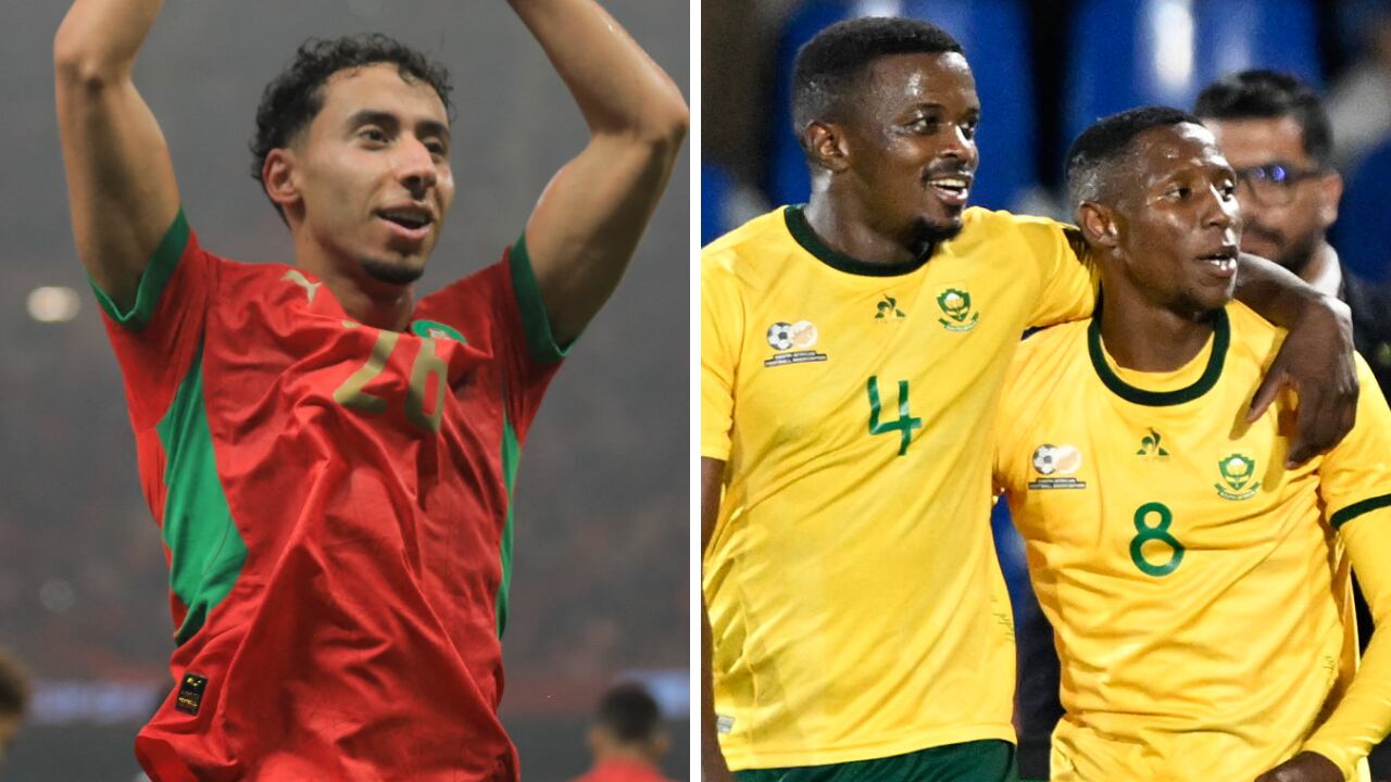 Marruecos y Sudáfrica, las dos selecciones líderes en lo que va de la Copa Africana de Naciones.
