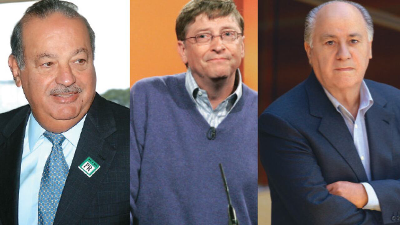 Sumadas, las fortunas de los tres hombres más ricos del planeta, Carlos Slim, Bill Gates y Amancio Ortega, ascienden a 200.000 millones de dólares.