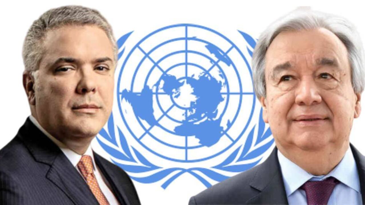 Iván Duque y Antonio Guterres