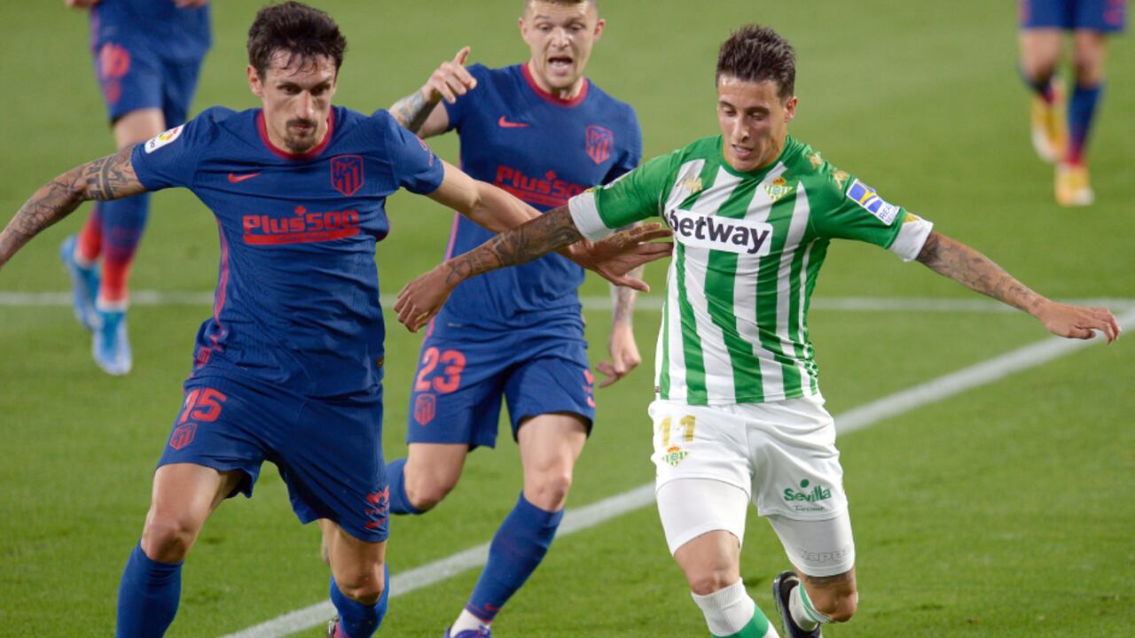 Atlético de Madrid vs. Real Betis en la Liga de España.