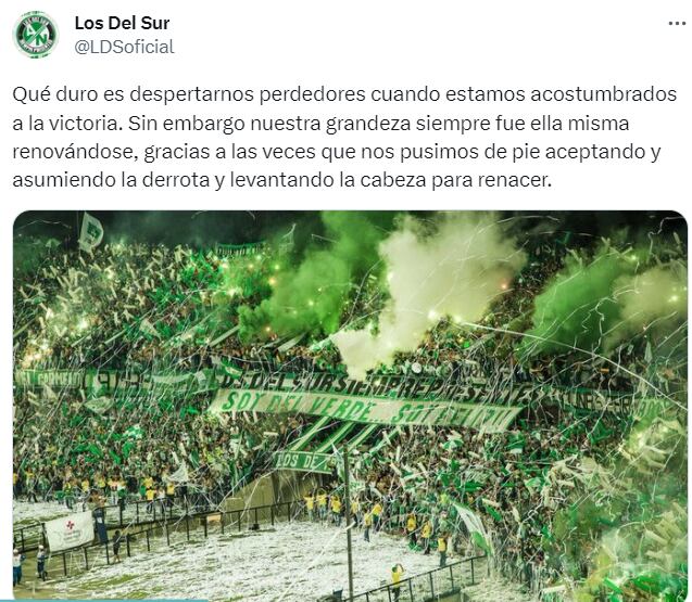 Fragmento del comunicado de Los del Sur