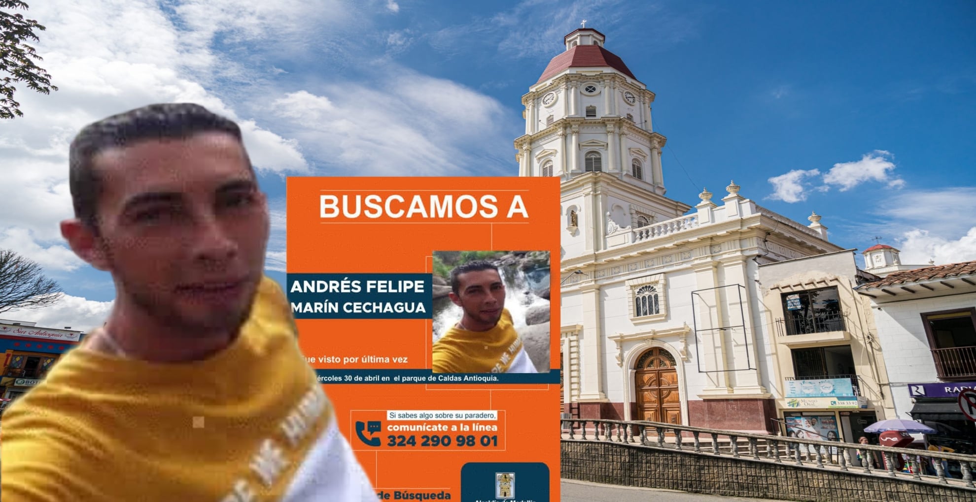 Desaparecido en Caldas, Antioquia.