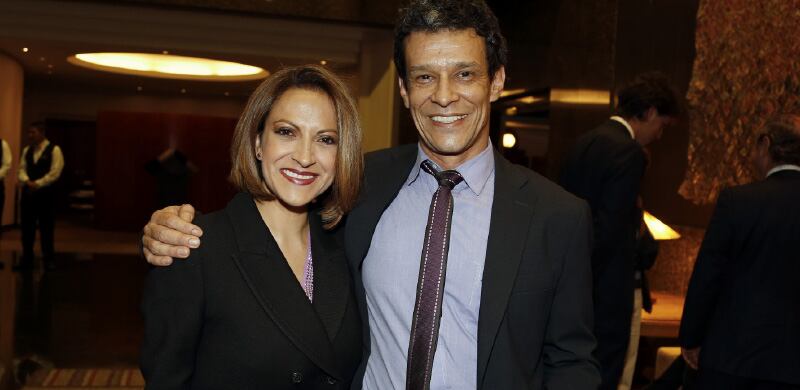 Jineth Bedoya e Ignacio Gómez.