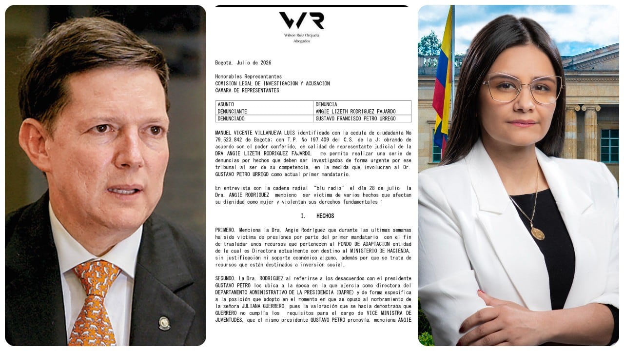 Wilson Ruiz, Angie Rodríguez y la denuncia contra Gustavo Petro.