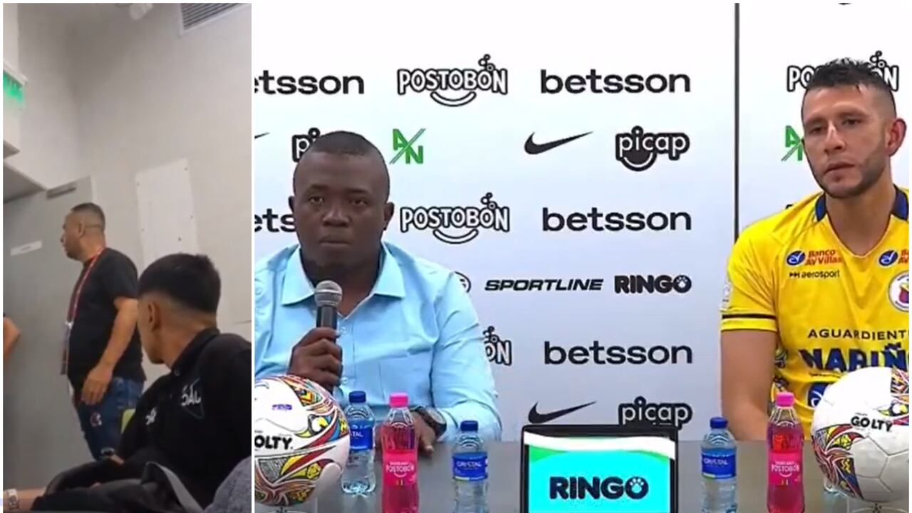 Altercado en rueda de prensa del partido entre Nacional y Pasto.