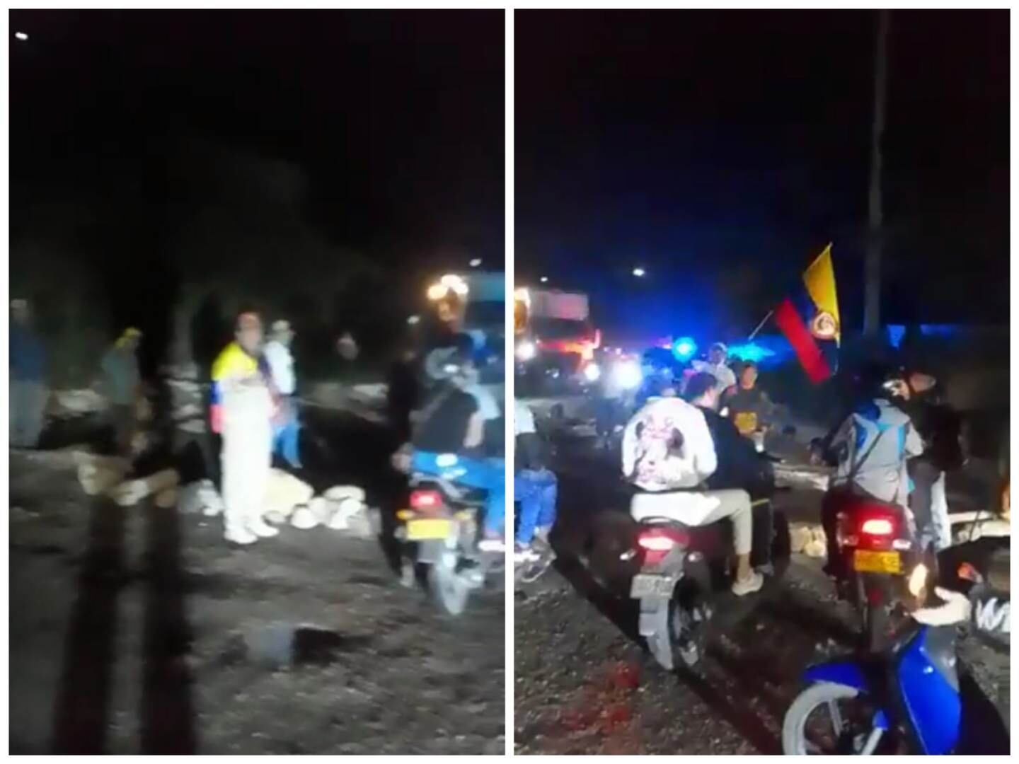 Los manifestantes rechazan el deterioro de la vía.