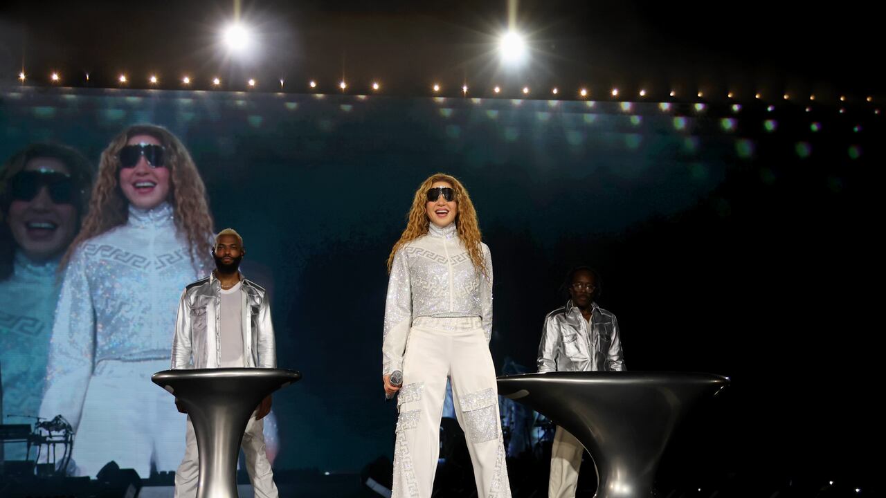 RIO DE JANEIRO, BRAZIL - FEBRUARY 11: Shakira performs onstage during Shakira: Las Mujeres Ya No Lloran World Tour Kick Off - Rio de Janeiro at Estadio Olímpico Nilton Santos on February 11, 2025 in Rio de Janeiro, Brazil. (Photo by Kevin Mazur/Getty Images for Live Nation)