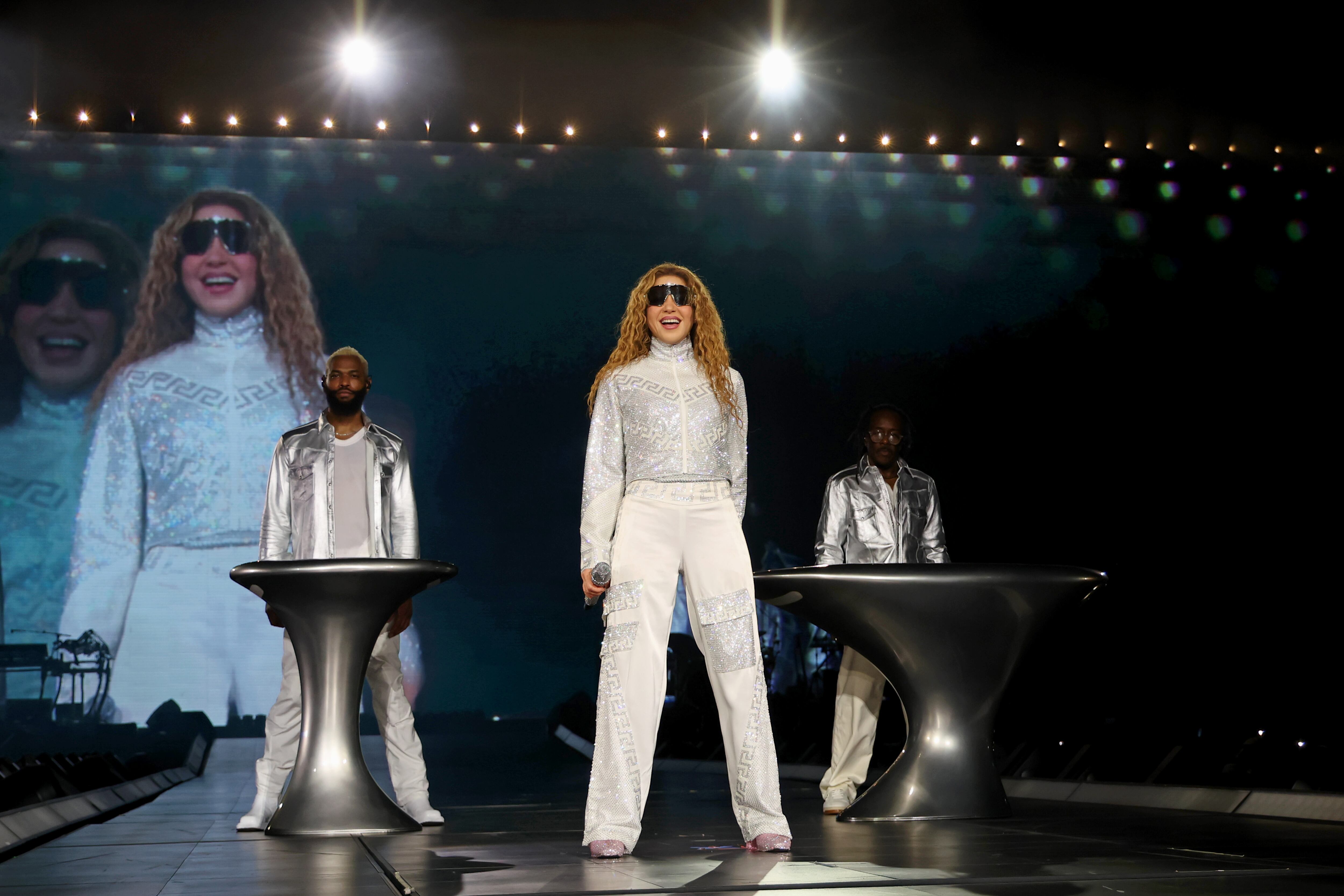 RIO DE JANEIRO, BRAZIL - FEBRUARY 11: Shakira performs onstage during Shakira: Las Mujeres Ya No Lloran World Tour Kick Off - Rio de Janeiro at Estadio Olímpico Nilton Santos on February 11, 2025 in Rio de Janeiro, Brazil. (Photo by Kevin Mazur/Getty Images for Live Nation)