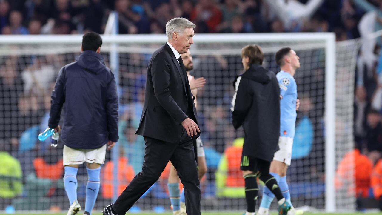 Carlo Ancelotti tras la derrota ante el Manchester City por Champions League.