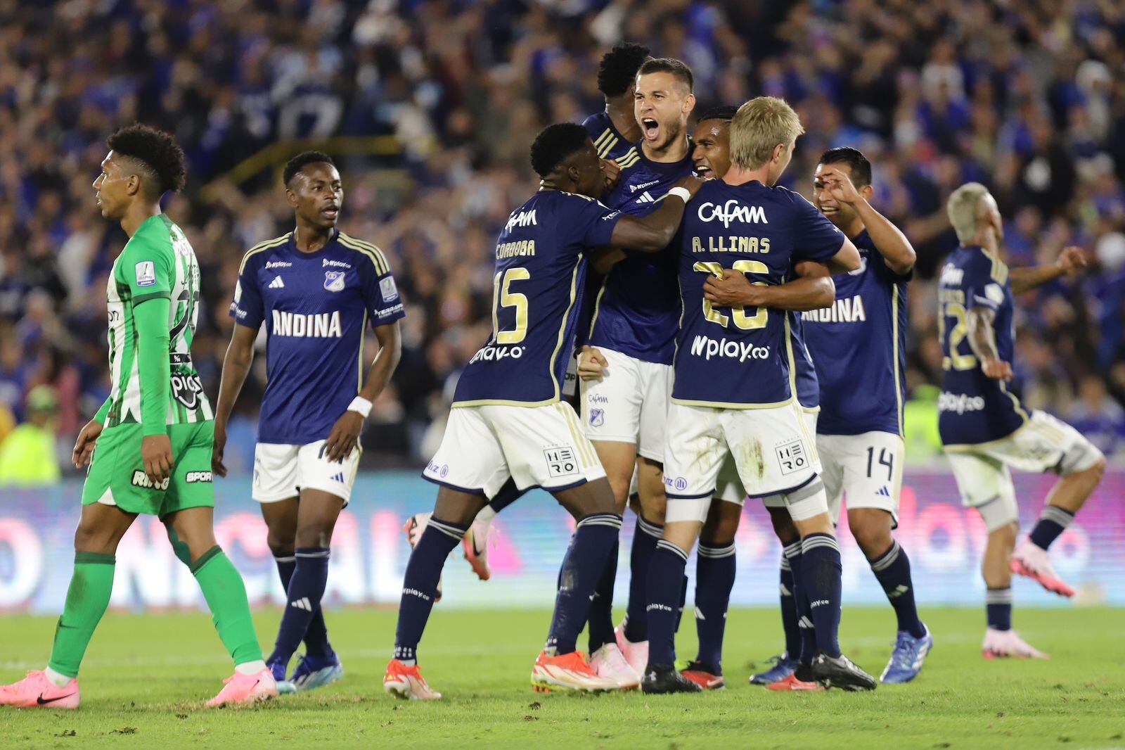 Nacional vuelve a ganar en Liga Betplay con polémica, esta vez su ‘víctima’ fue Millonarios; continúa la sequía del ‘tigre’ Falcao