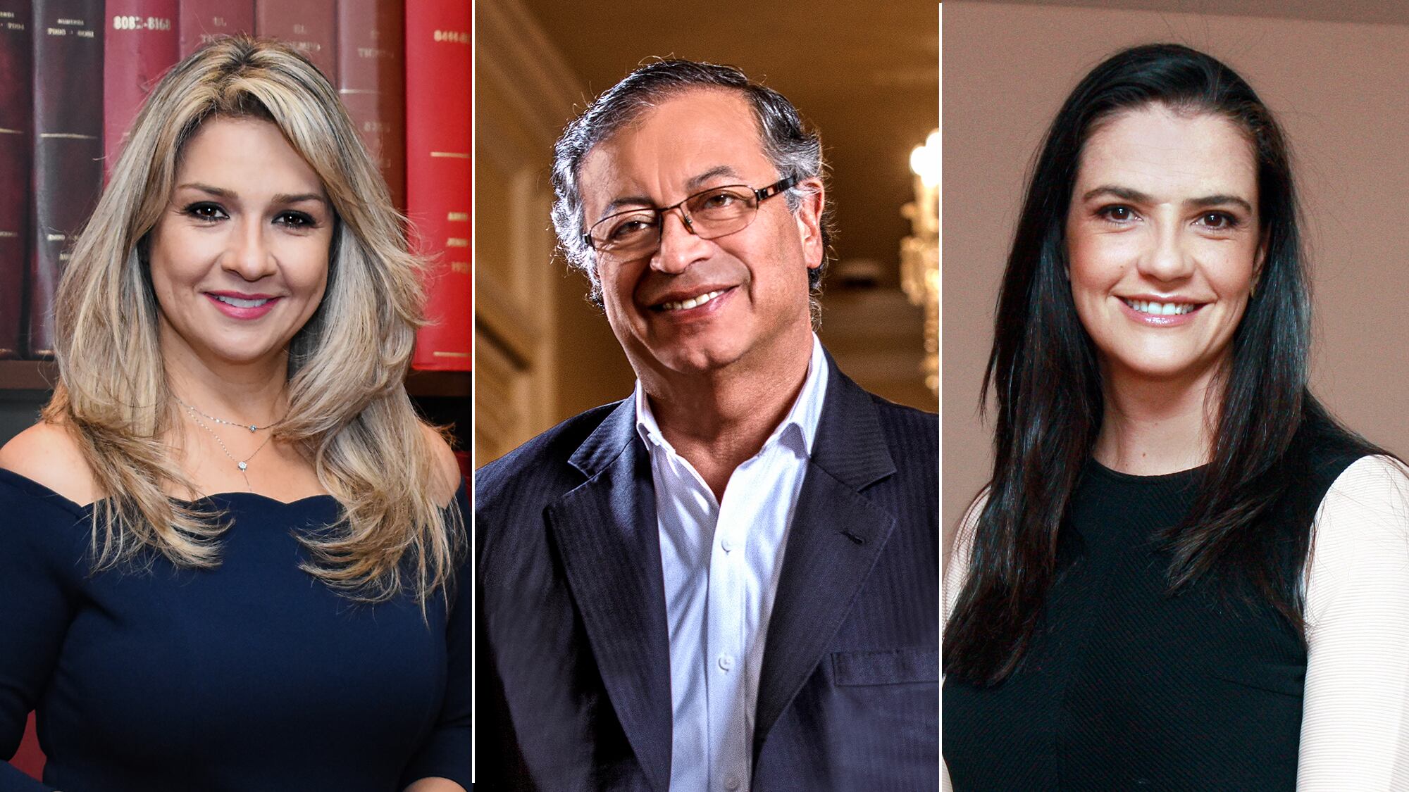 Vicky Davila, Gustavo Petro, María Alejandra Villamizar