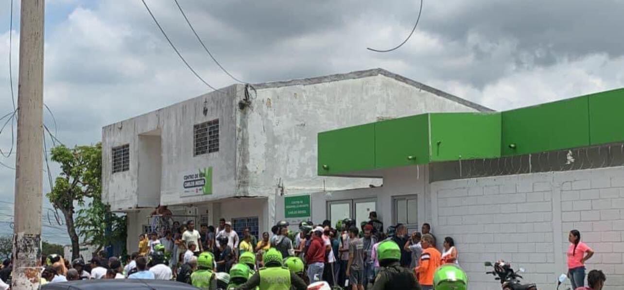 La Policía intervino para controlar la situación.