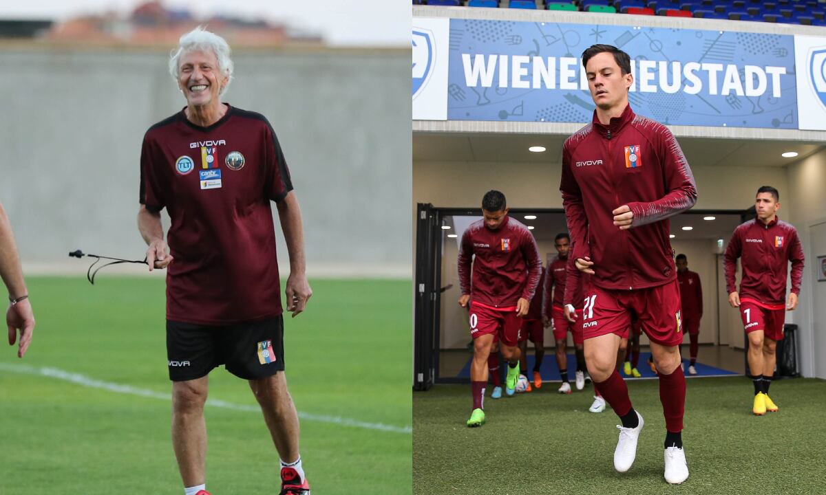 José Pékerman, Selección Venezuela. Foto: Twitter oficial La Vinotinto (@SeleVinotinto)