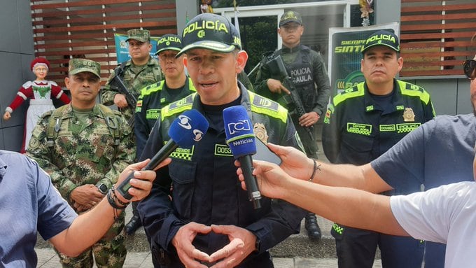 Coronel Giovanni Cristancho, director del Gaula, ofrece detalles sobre la liberación de un ganadero secuestrado en el Meta.