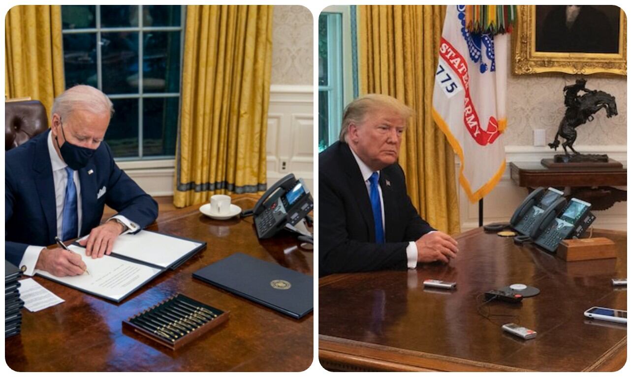 Cuando Joe Biden asumió la presidencia en 2021, mandó retirar el famoso "botón rojo" que Donald Trump utilizaba para pedir Coca-Cola Light en la Oficina Oval. Este botón, ubicado en el escritorio del Despacho Oval, había sido una curiosidad durante el mandato de Trump, ya que, al presionarlo, un mayordomo le llevaba inmediatamente una Coca-Cola Light en bandeja de plata.