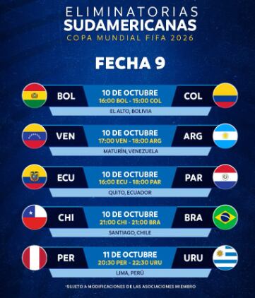 Bolivia y Colombia jugará en El Alto a las 3:00 de la tarde