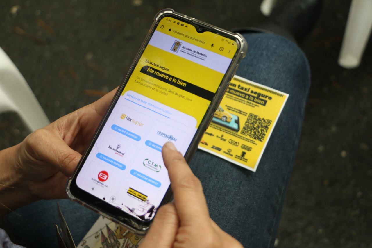 Servicio de taxi a través de código QR.