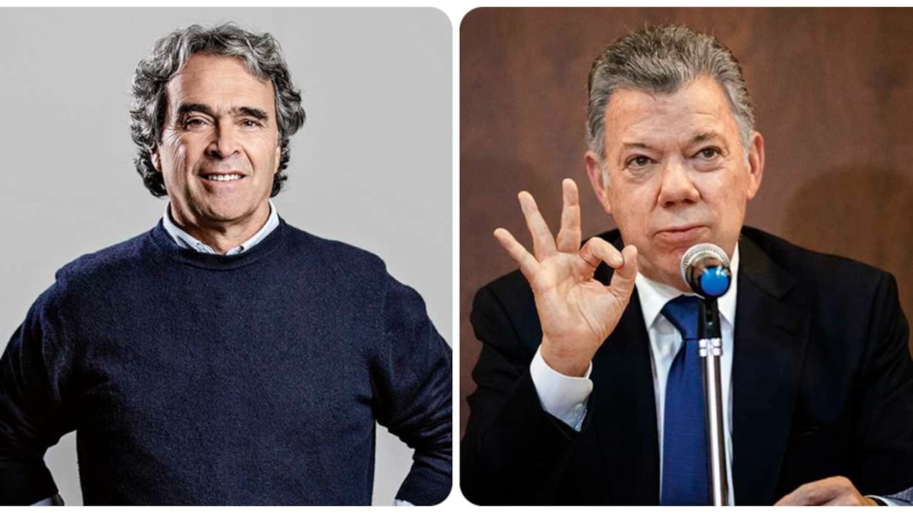 Sergio Fajardo y Juan Manuel Santos.