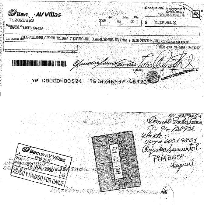 Pruebas contra el exdirector del Invías, Daniel García Arizabaleta.