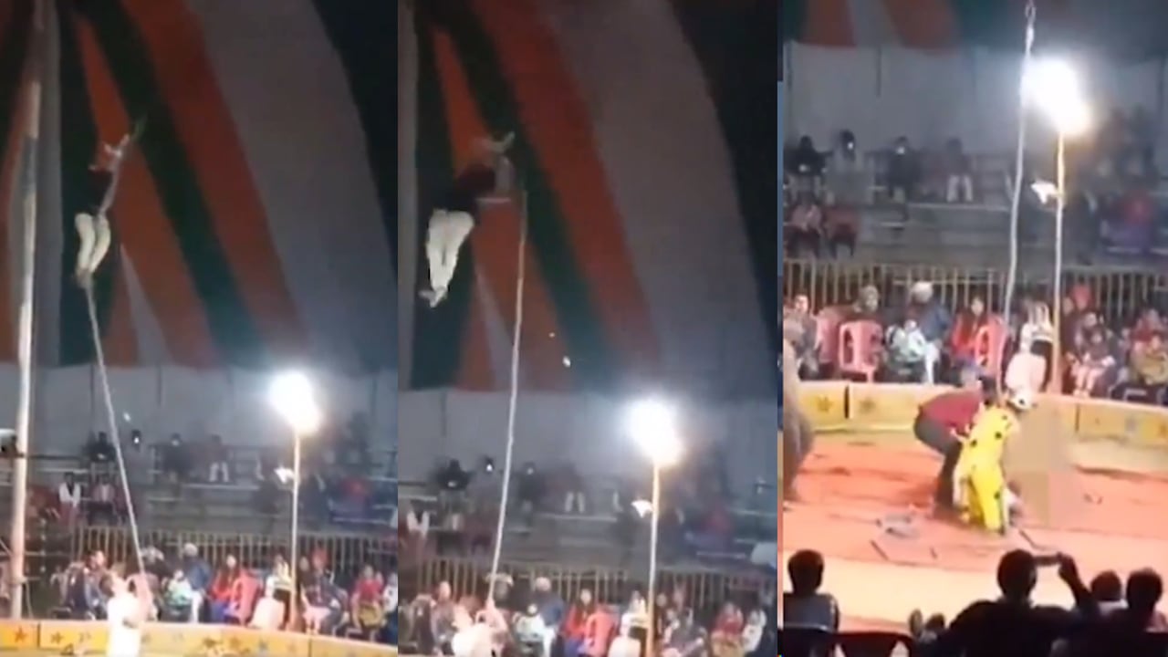 El impresionante video de una mujer que murió ahorcada en pleno show.