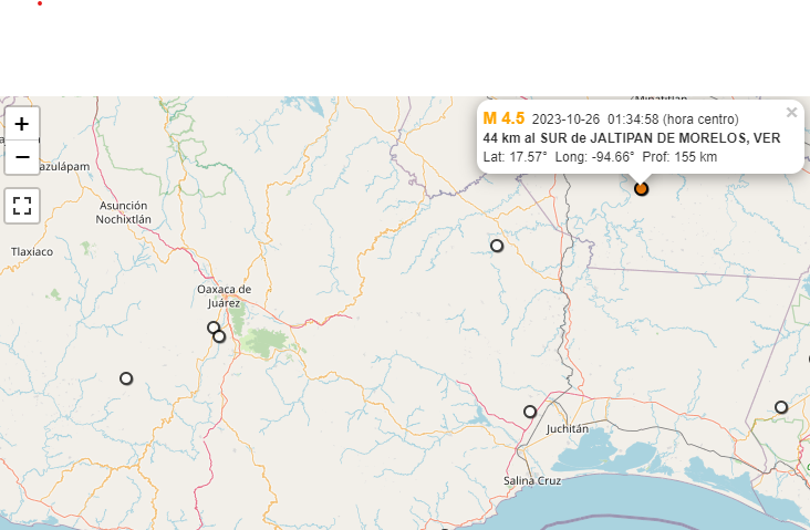 Ha temblado 4 veces en lo que va del día en México