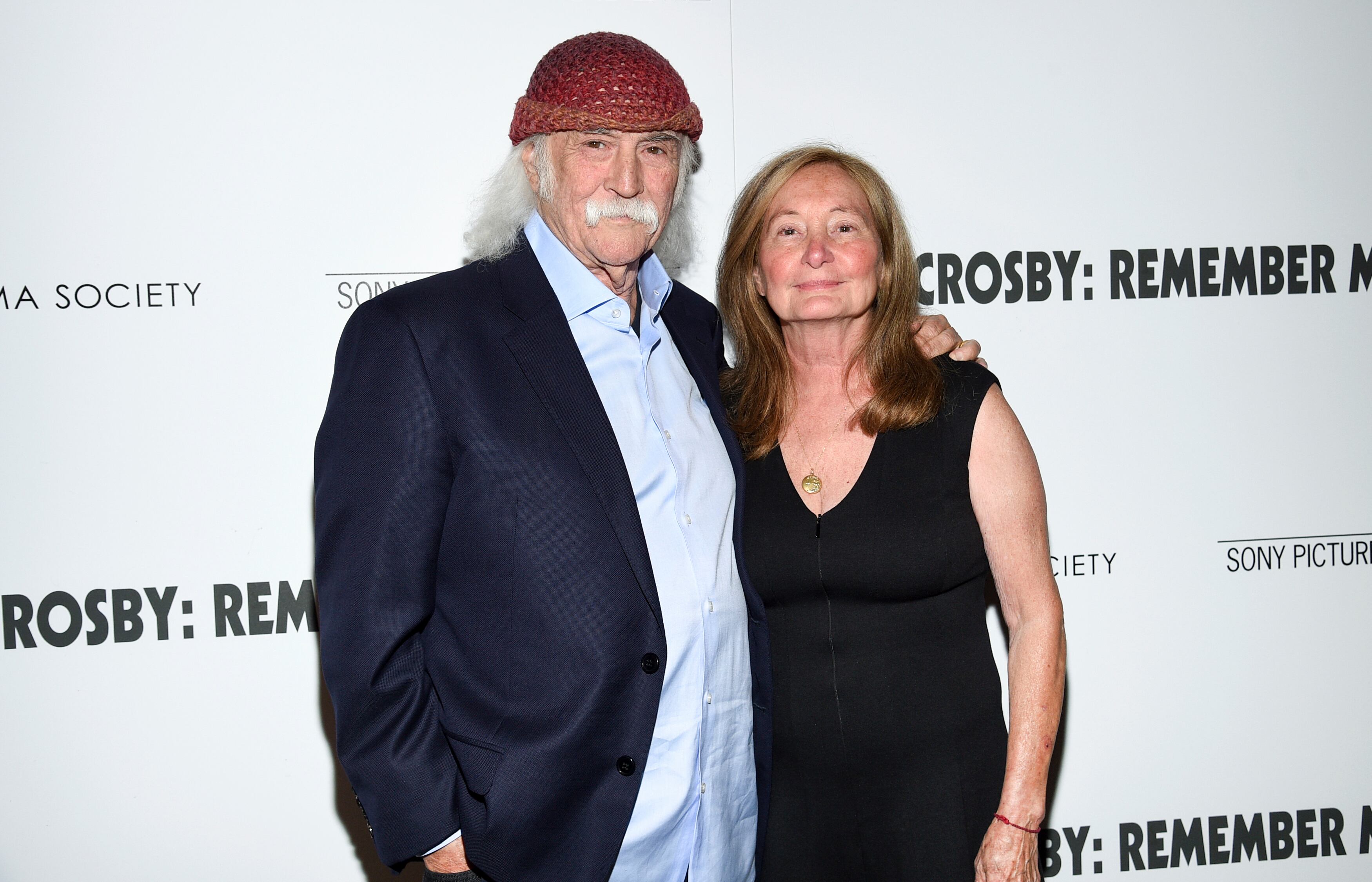 David Crosby y su esposa Jan Dance.