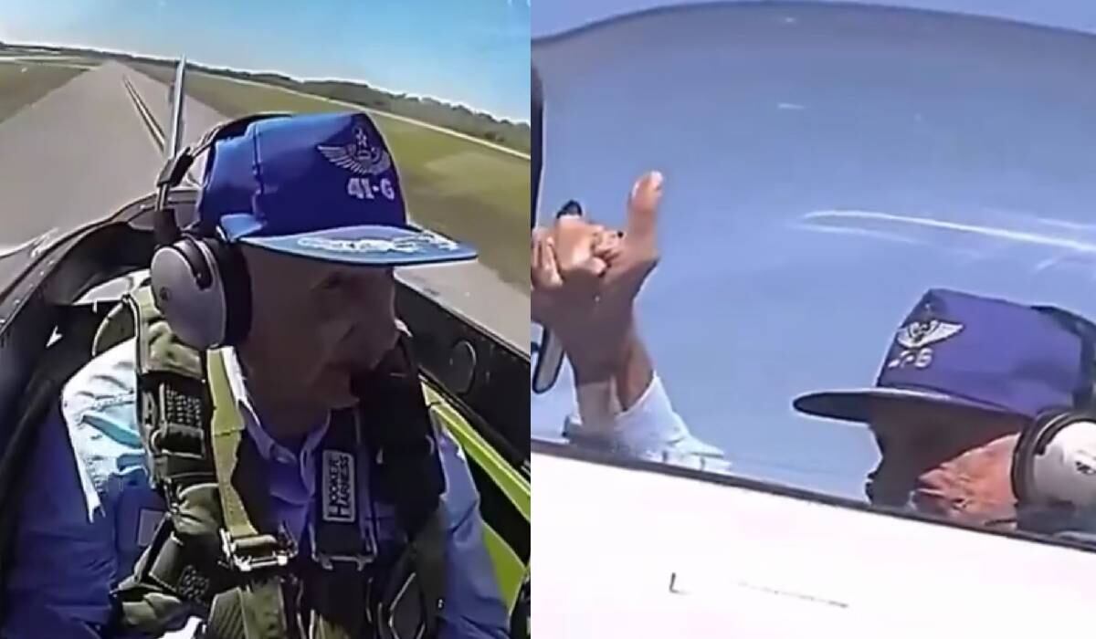 El hombre resistió la Fuerza G