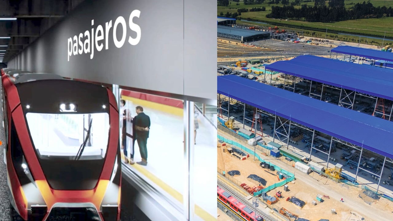 Avance de las obras de la Línea 1 del Metro de Bogotá, que en 2026 iniciará pruebas con trenes como parte de su fase de alistamiento.