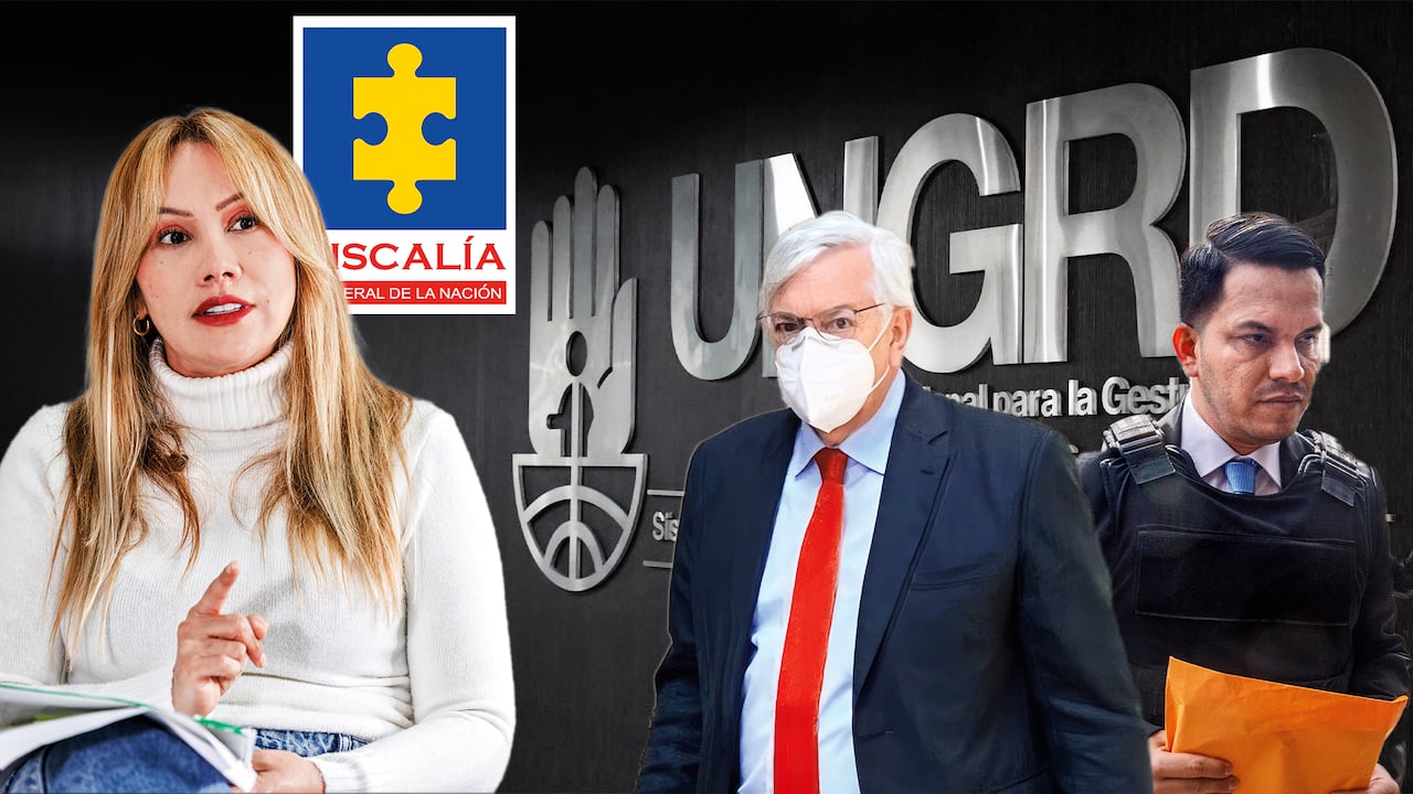 Sandra Ortiz, exconsejera para las Regiones; Pedro Castro Espinosa, presunto prestamista y Sneyder Pinilla, exsubdirector de la UNGRD.