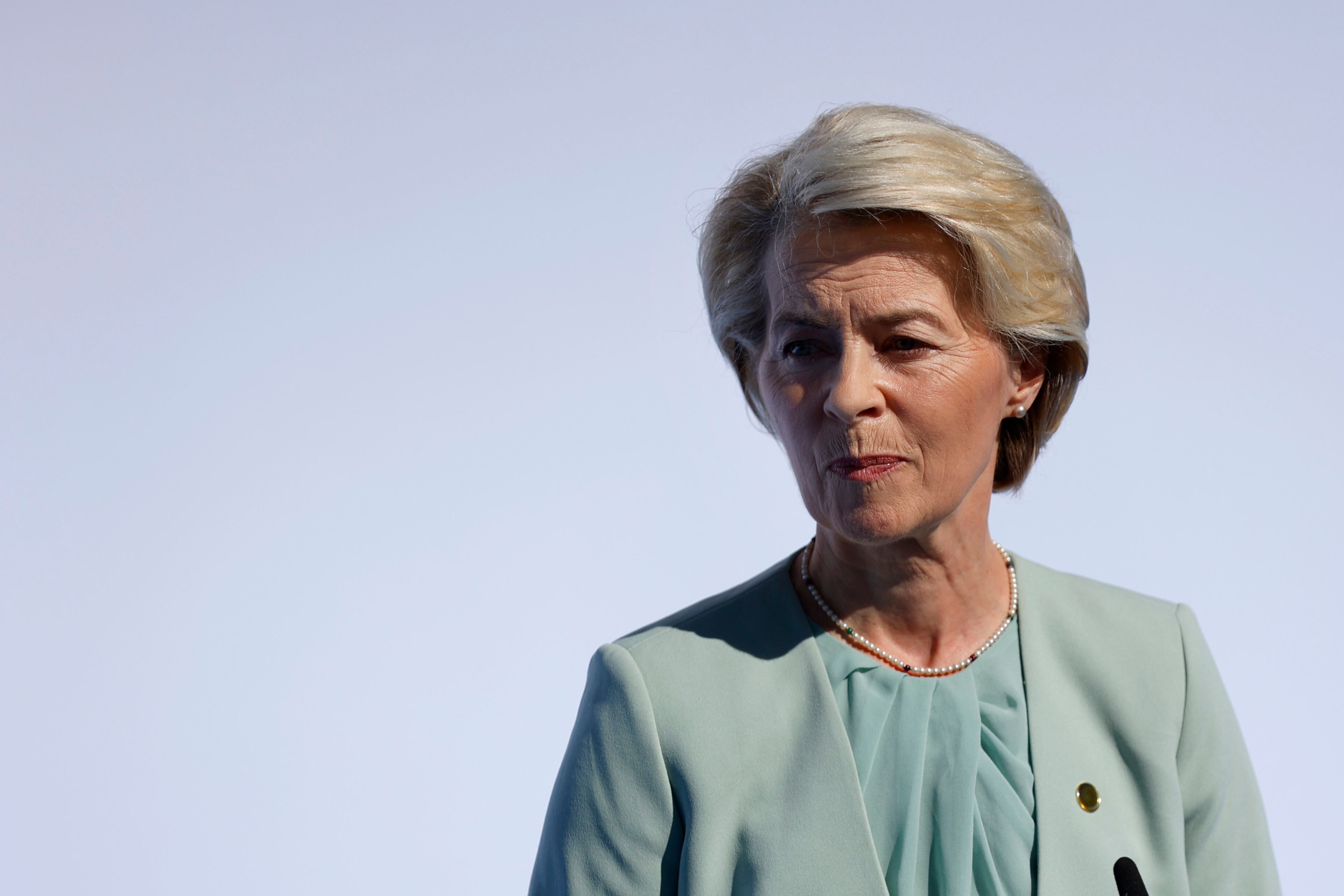 La presidenta de la Comisión Europea, Ursula von der Leyen,