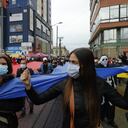 Protestas en San Victorino exigiendo apertura de madrugón en su horario habitual