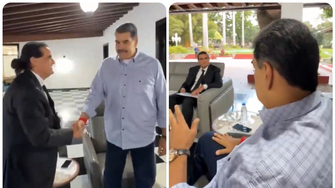 Alex Saab y Nicolás Maduro.