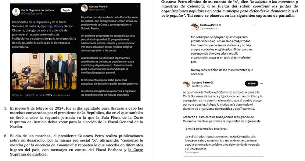 Estos son los mensajes que se le envió a la ONU.