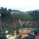 Derrumbe de gran magnitud taponó el río San Eugenio