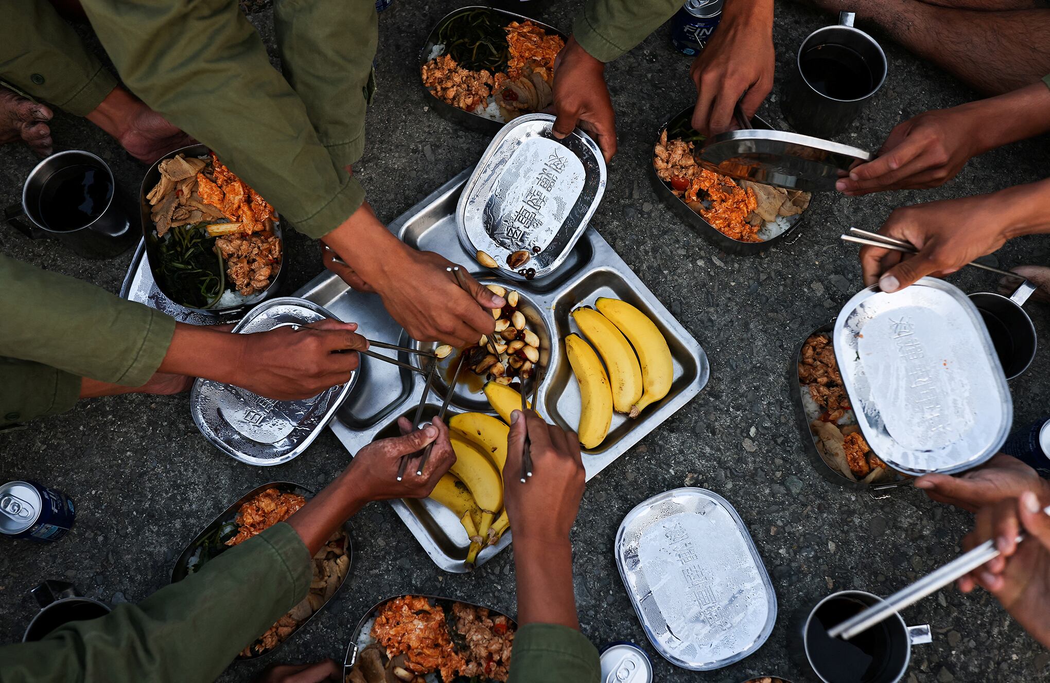 dentro del campo de entrenamiento de hombres rana de la marina de Taiwán.